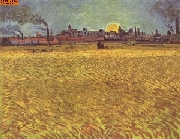 Sommerabend bei Arles nach van Gogh